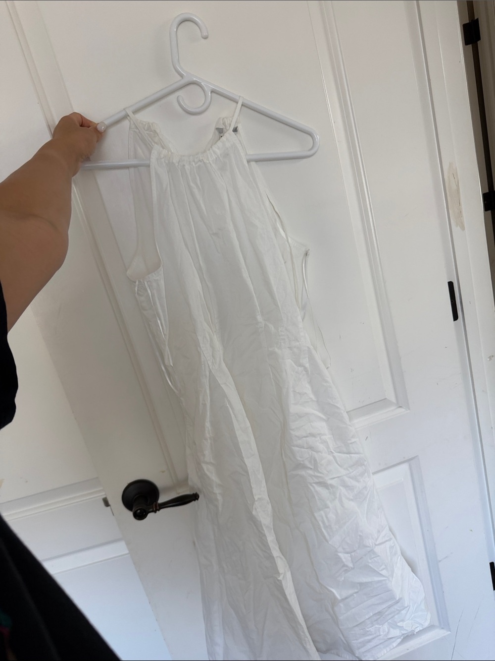 Banana Republic Ivory Halter Maxi Dress
